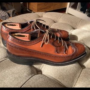 Vintage Florsheim Two Tone Longwing Bluchers - Size 9.5 D